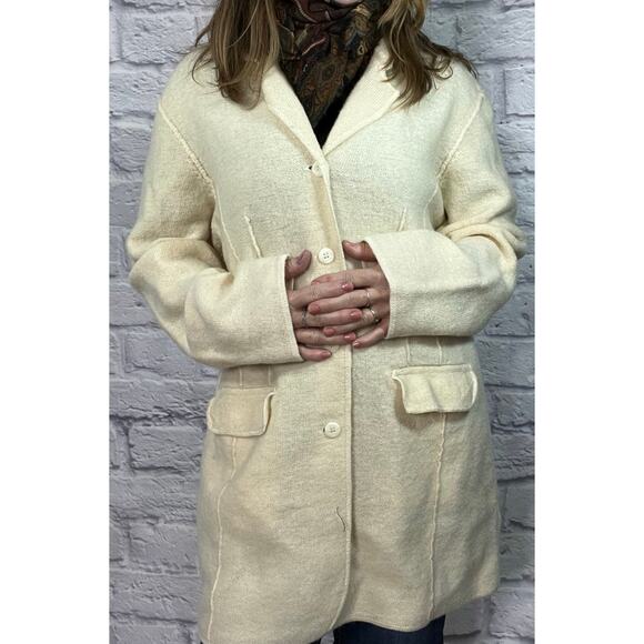 Vintage Studio Works 100% Wool Button Up Cardigan - Picture 2 of 8